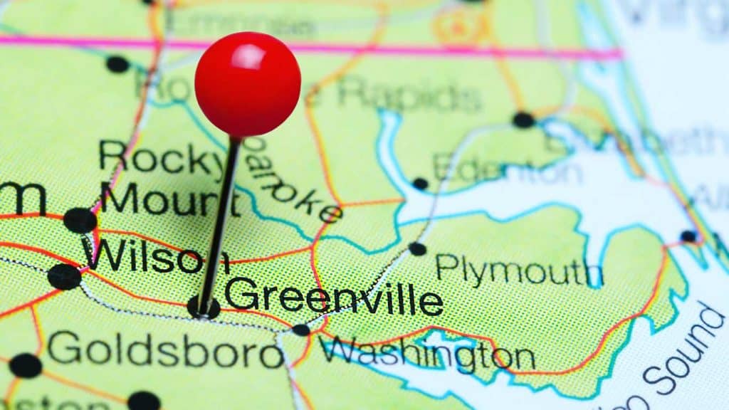 Greenville North Carolina Pinned Map 1024x576 